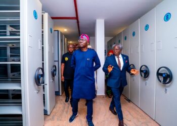 LAGOS DELIVERS LARGEST LAND RECORDS ARCHIVE, AS SANWO-OLU INSPECTS STATE’S GEOSPATIAL INFRASTRUCTURE